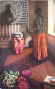 “Forced to Flee”, 29” x 45”, oil on canvas $3,500.00